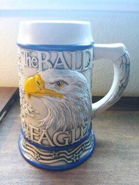 Vintage Avon Tom O’Brien American Animal Stein Bald Eagle Mug SHIPS FREE